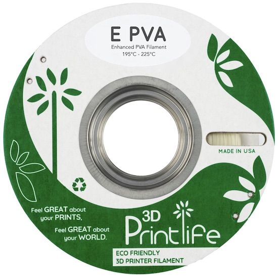 3D Printlife E PVA Enhanced PVA Cold Water Soluble Support 3D Printer Filament