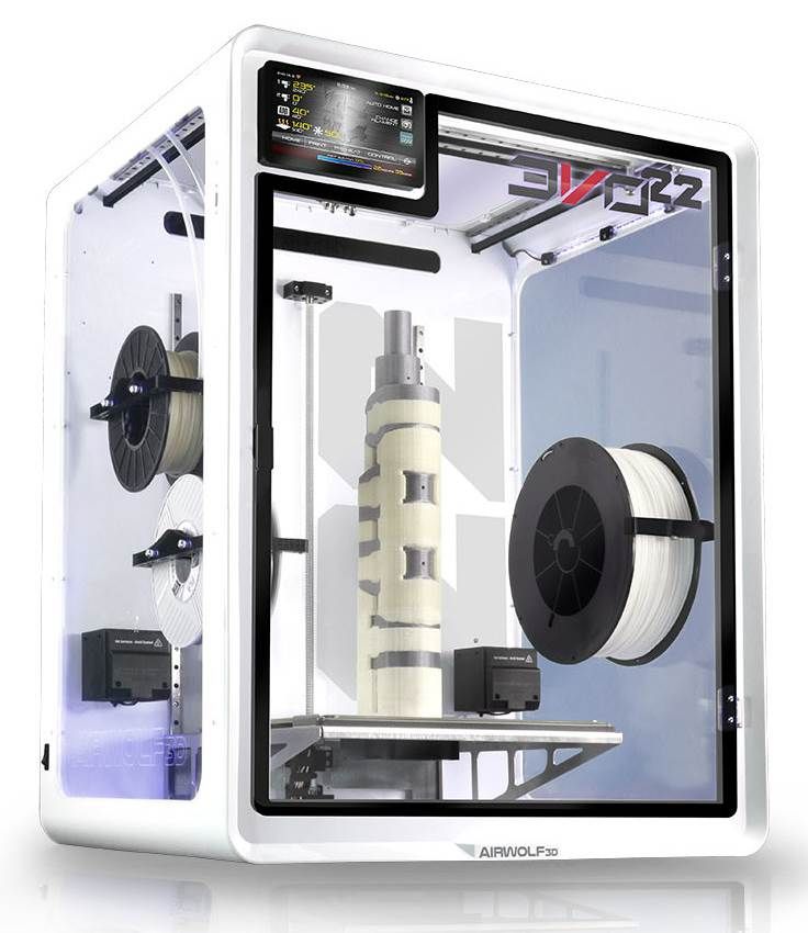 Airwolf3D EVO 22 3D Printer + 4 Spools of 3D Printlife Filament