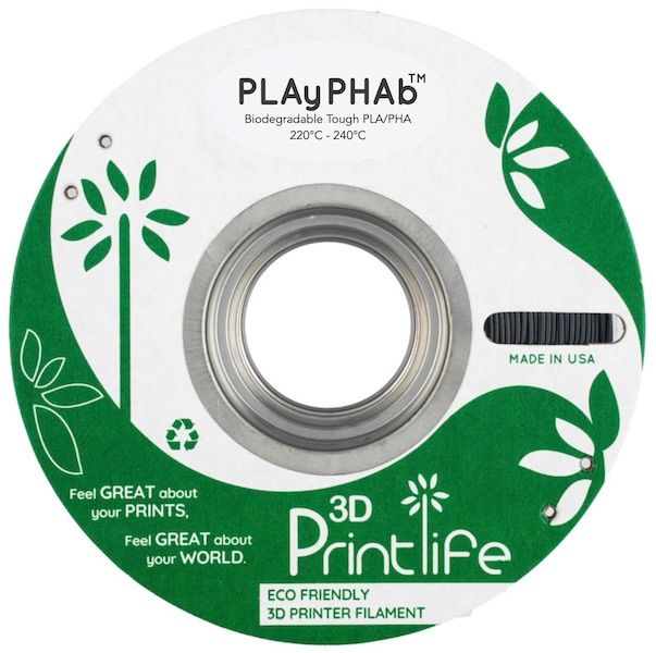 3D Printlife PLAyPHAb Biodegradable Tough PLA/PHA 3D Printer Filament