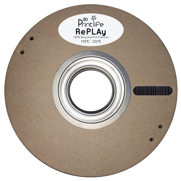 3D Printlife RePLAy, 100% Recycled PLA 3D Printer Filament